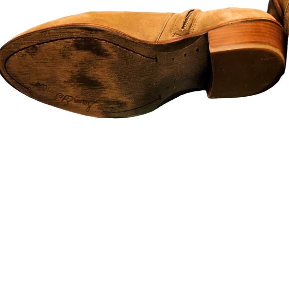 Sam Edelman putty/taupe Petty suede side zip Chelsea booties size 6 - Picture 11 of 16